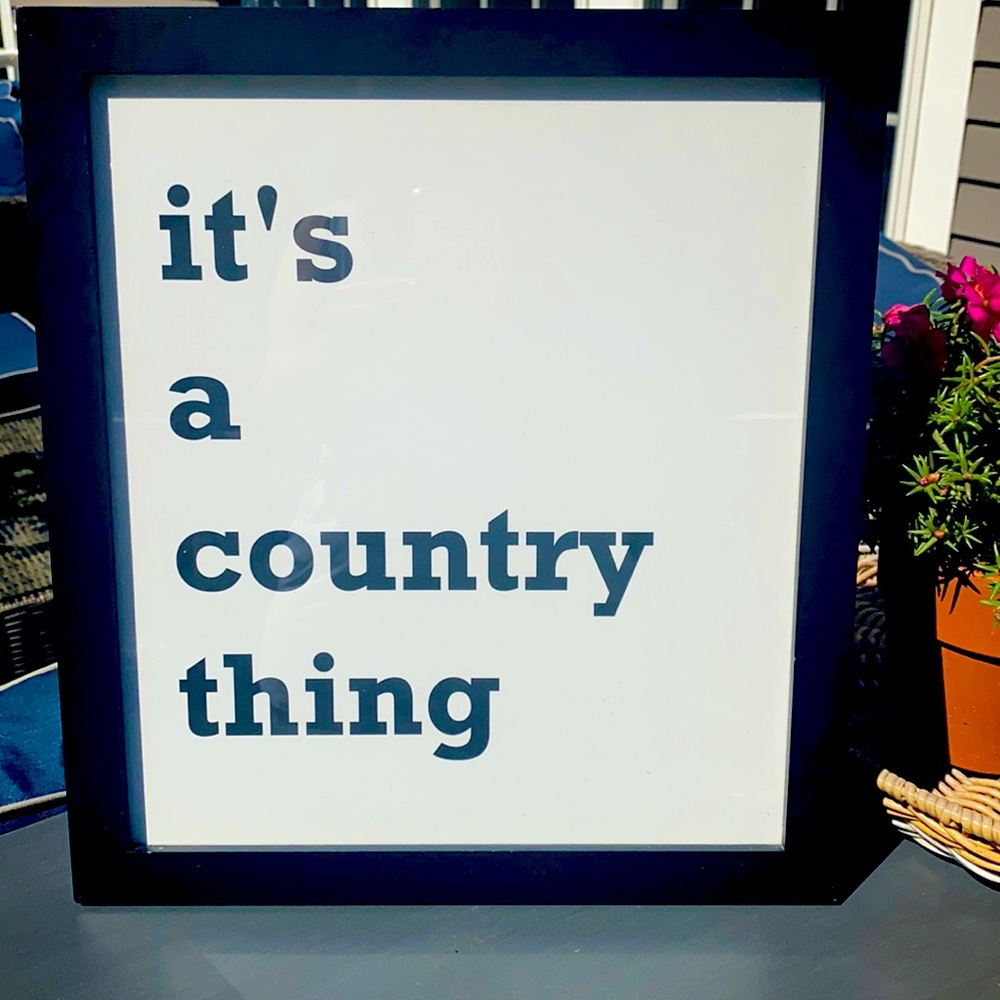 Creative CO-OP IT’s a Country Thing Framed print